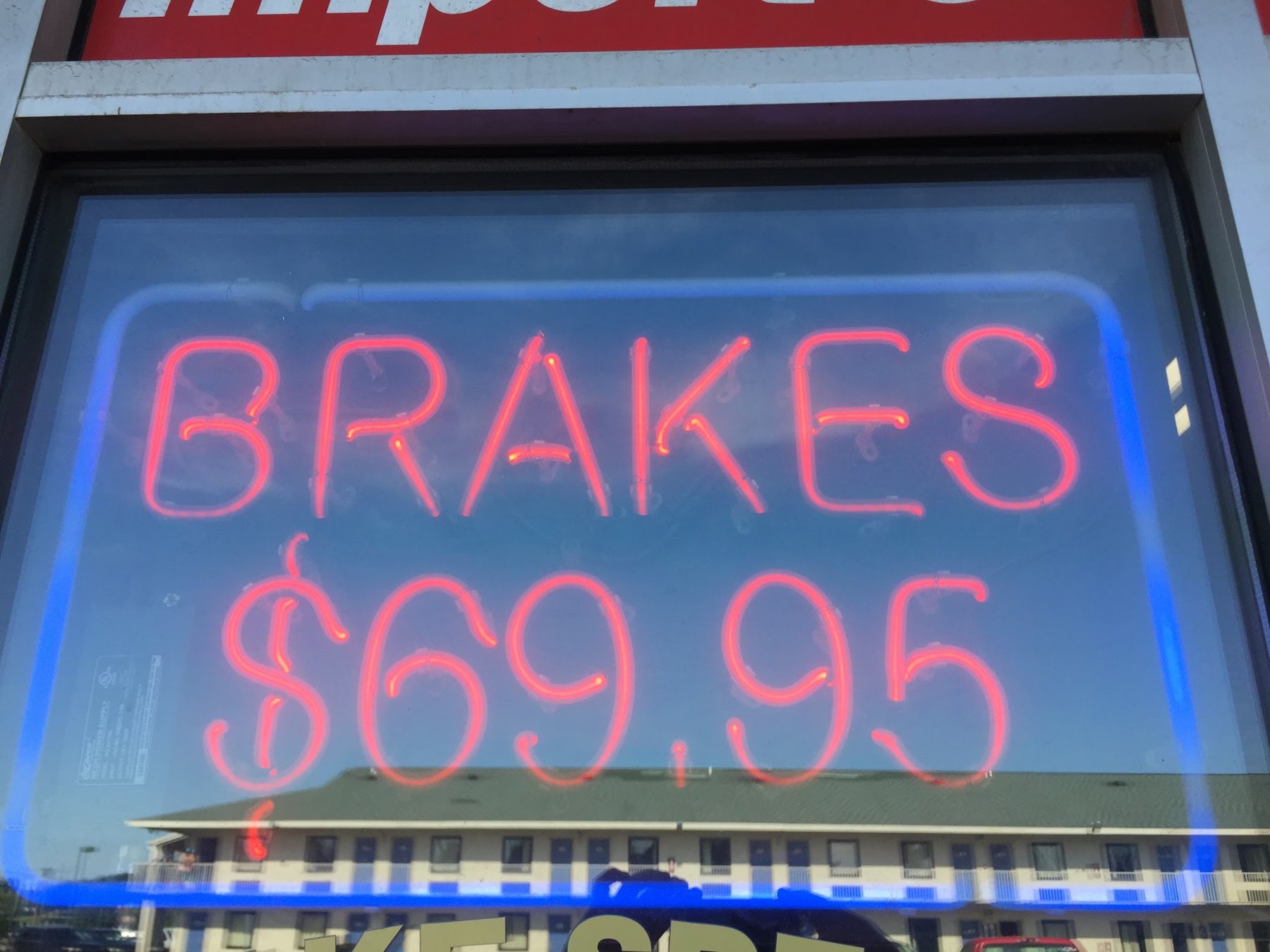 Brakes $69.95 neon sign